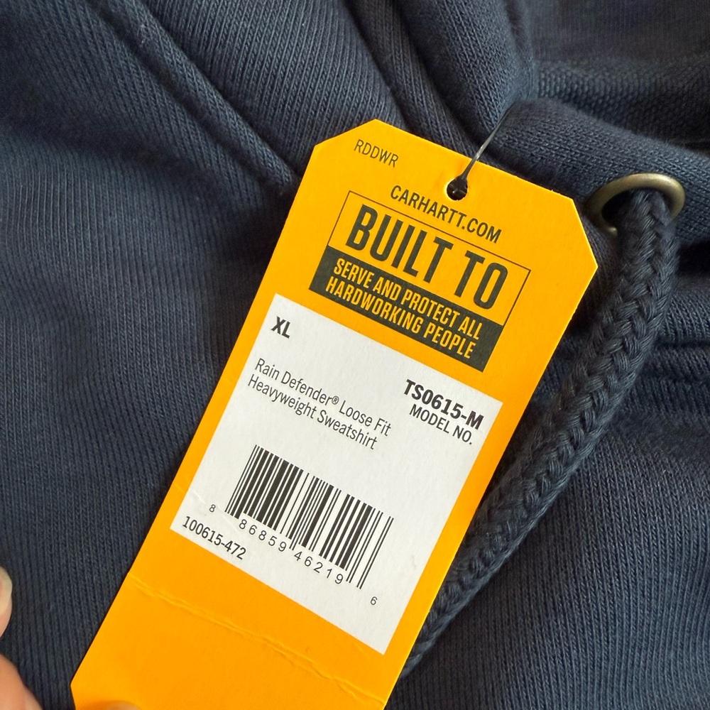 Carhartt Men’s Rain Defender Loose Fit Heavyweight Sweatshirt NWT - Picture 3 of 4